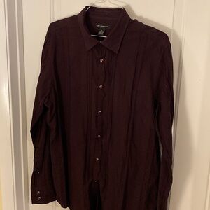 INC International Concepts Pearl Snap Long Sleeve Shirt Size XL